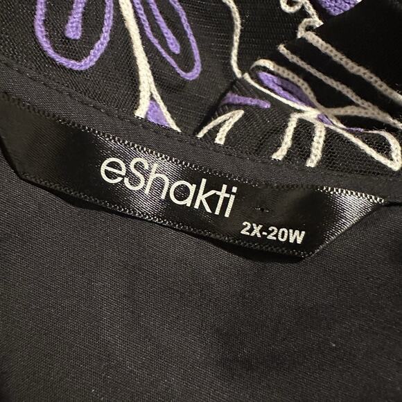 EShakti Whimsigoth Floral Embroidered Lace Dress Sz 20 2XL Dark Romance Sheer - Picture 7 of 13